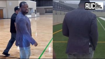 50 Cent Gives Tour Of G-Unit Studios w Indoor Basketball Court And Football Field