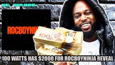 100 Watts Got $1000 For Rocboyninja Face Reveal