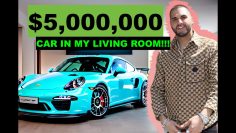 $5 Million Porsche Race Car Craned Delivered Inside My Living Room!