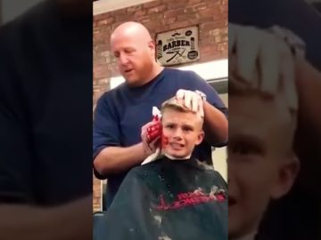 Barber pretends to cut off boys ear