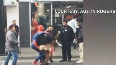 Caught on cam: T.O. Spider-Man takes down alleged shoplifter