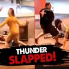 Karen ATTACK Woman Then Gets Thunder SLAPPED By Her Boyfriend!