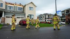 OTTAWA TORNADO | Crews work to clear debris after tornado touches down in suburb