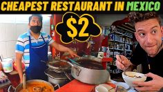 The Cheapest Restaurant In Mexico! (5 Plates for $2!)