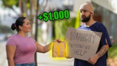 Homeless Asks For Food, Then Gives $1,000