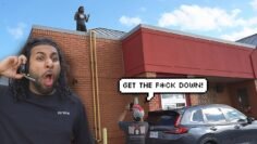 Connecting to Drive Thru Headset on The Roof Prank!