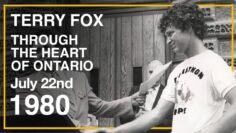 Terry Fox in Guelph, Ontario on July 22nd, 1980