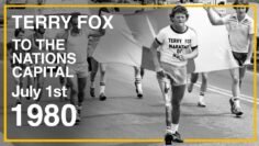 Terry Fox in Ottawa, Ontario on July 1st, 1980