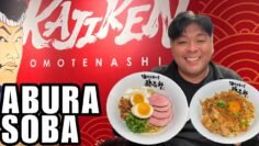 New Ramen Restaurant Chain: Kajiken – now open in Toronto offering Abura Soba (Soupless Ramen)